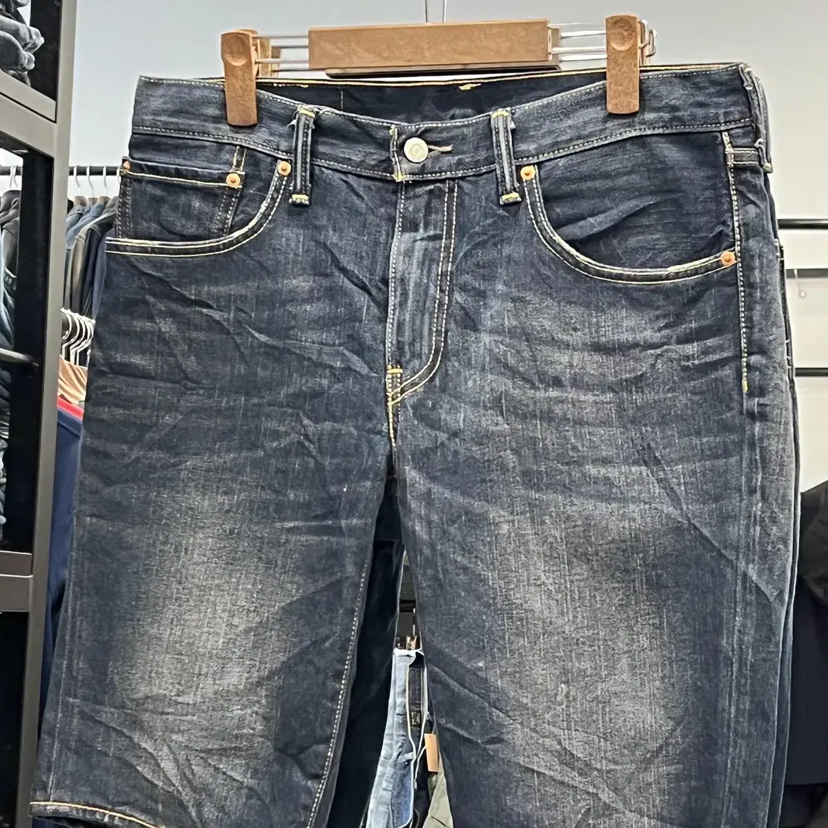 Levis 리바이스 502 데님 하프 팬츠 (33-34inch)