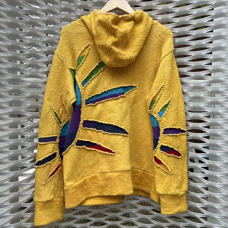 vintage ethnic sun zip up hoodie