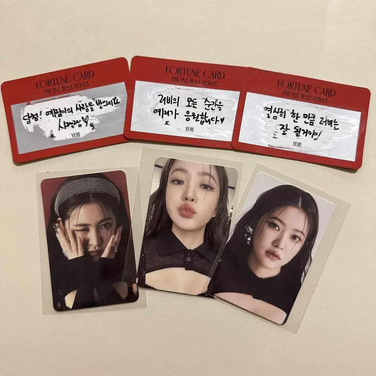 Bulk) red velvet yeri Altubi Concert MD Fortune Scratch Photocard