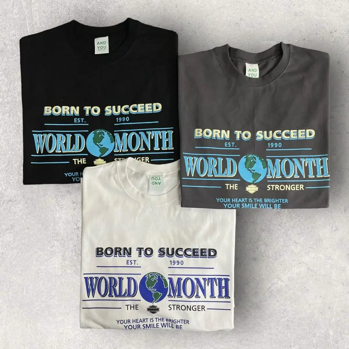 World month T-shirts