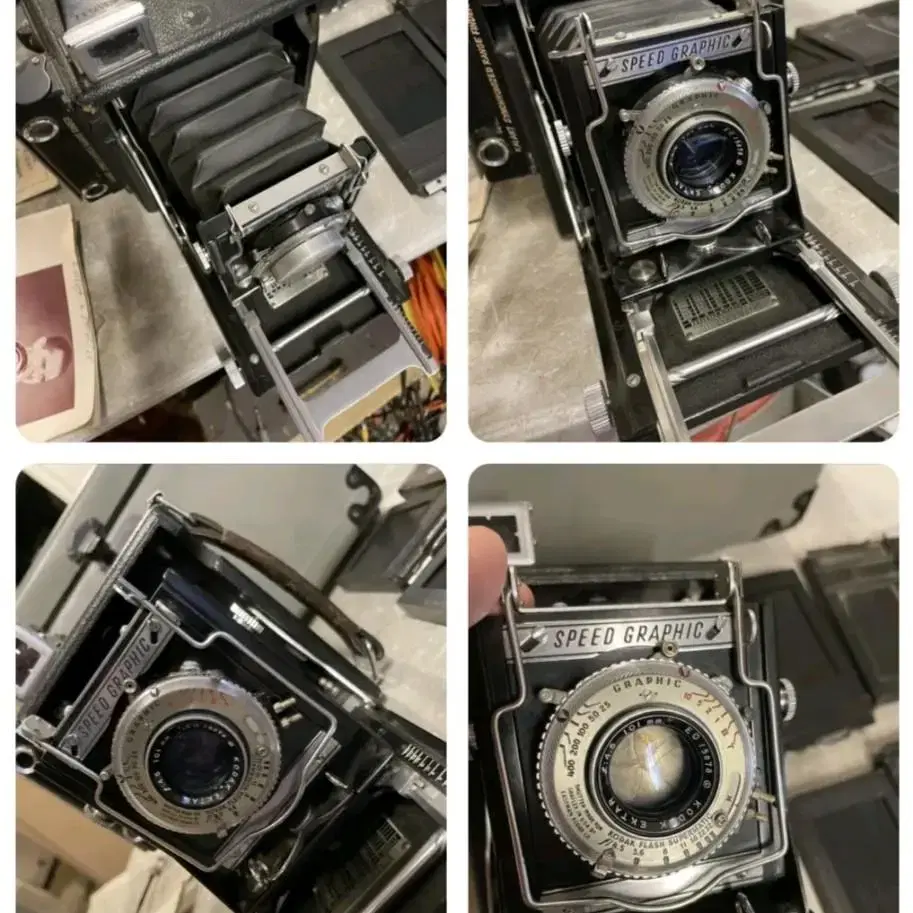 앤틱/빈티지 스피드그라픽 카메라 Graflex Speed Graphic