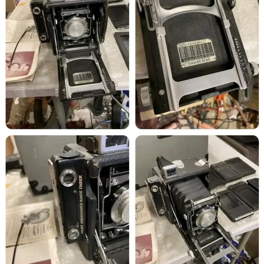 앤틱/빈티지 스피드그라픽 카메라 Graflex Speed Graphic