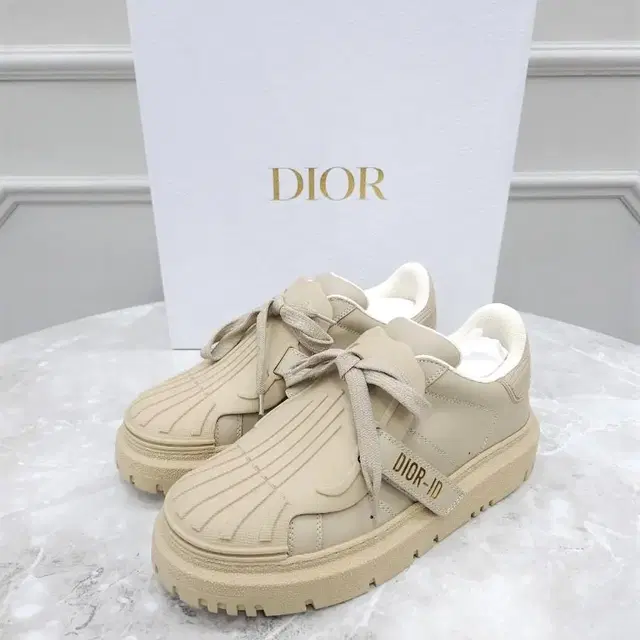 37.5 / 디올 베이지 DIOR-ID 스니커즈