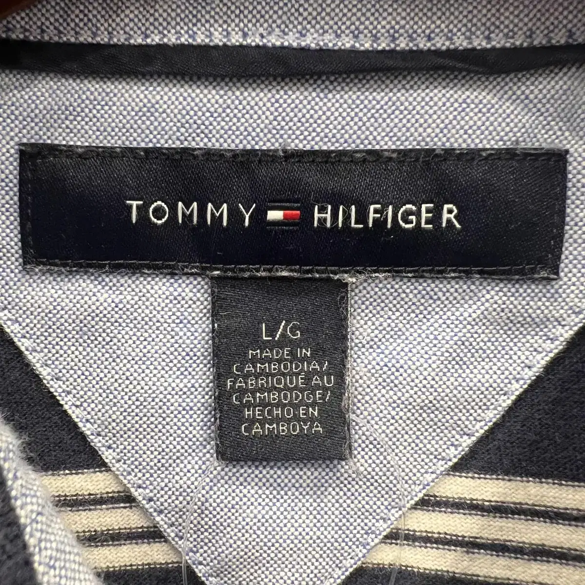 Tommy Hilfiger 타미힐피거 스트라이프 카라티 pk 반팔 티셔츠