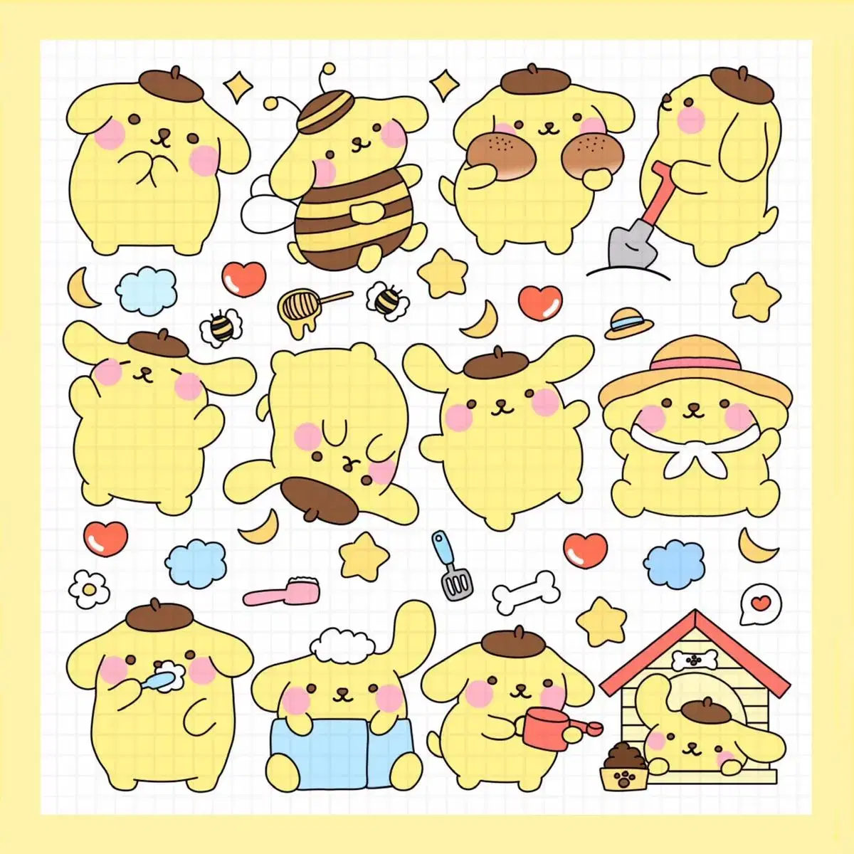 Pompompurin Insta | Daku | Anime | Incut | Stickers