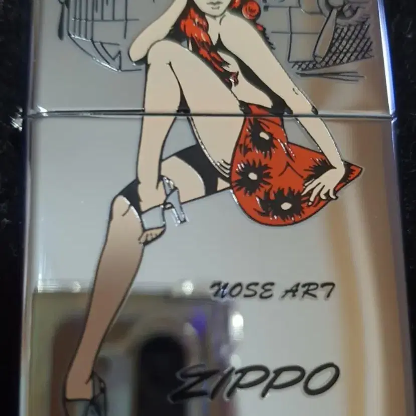 2002년산 Nose Art 지포라이터 zippo lighter