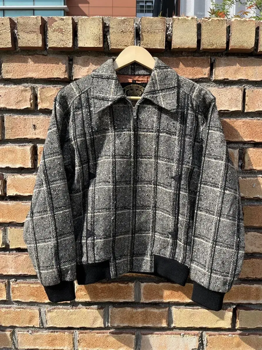 1980s Tweed check single jacket