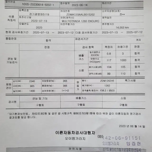 두카티 멀티스투라다 1260 엔듀로 풀튠(사막에디션)