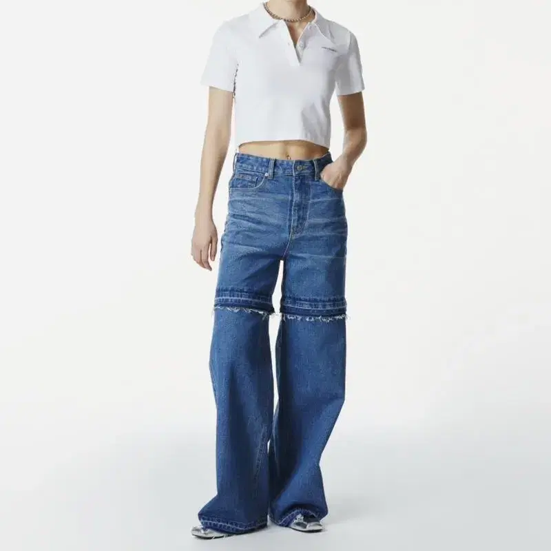 [한소희, 류진 착용] 쓰리투에이티 데님 팬츠 TIERED DENIM