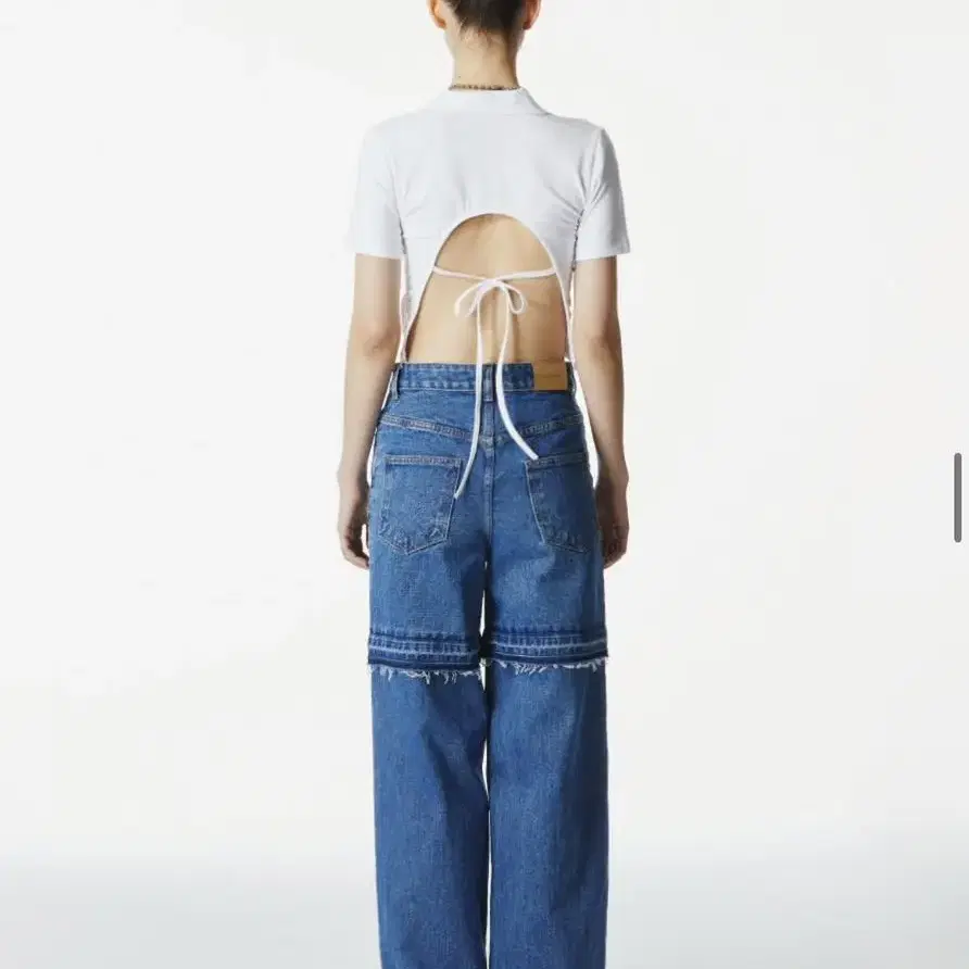 [한소희, 류진 착용] 쓰리투에이티 데님 팬츠 TIERED DENIM