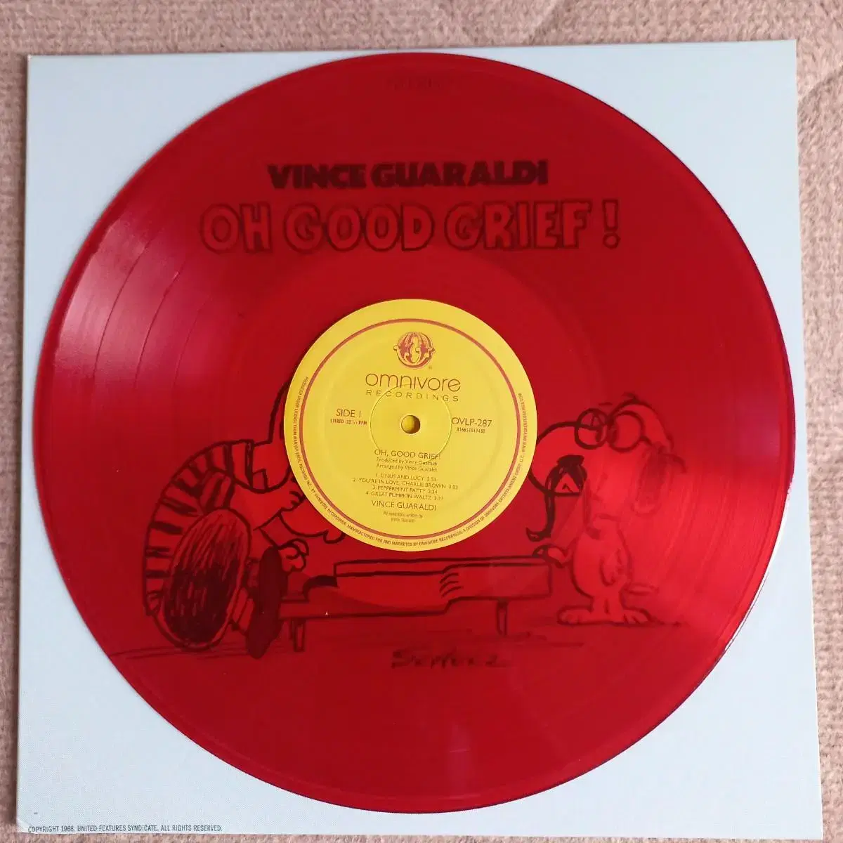 Lp중고 VINCE GUARALDI / OH GOOD GRIEF ! 음반