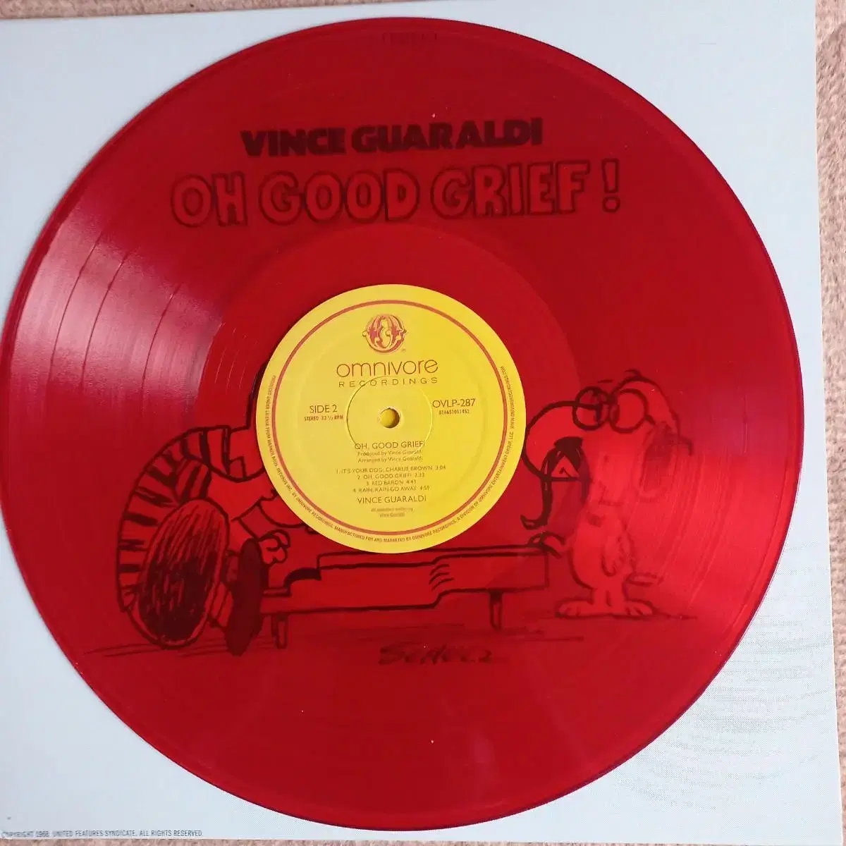 Lp중고 VINCE GUARALDI / OH GOOD GRIEF ! 음반