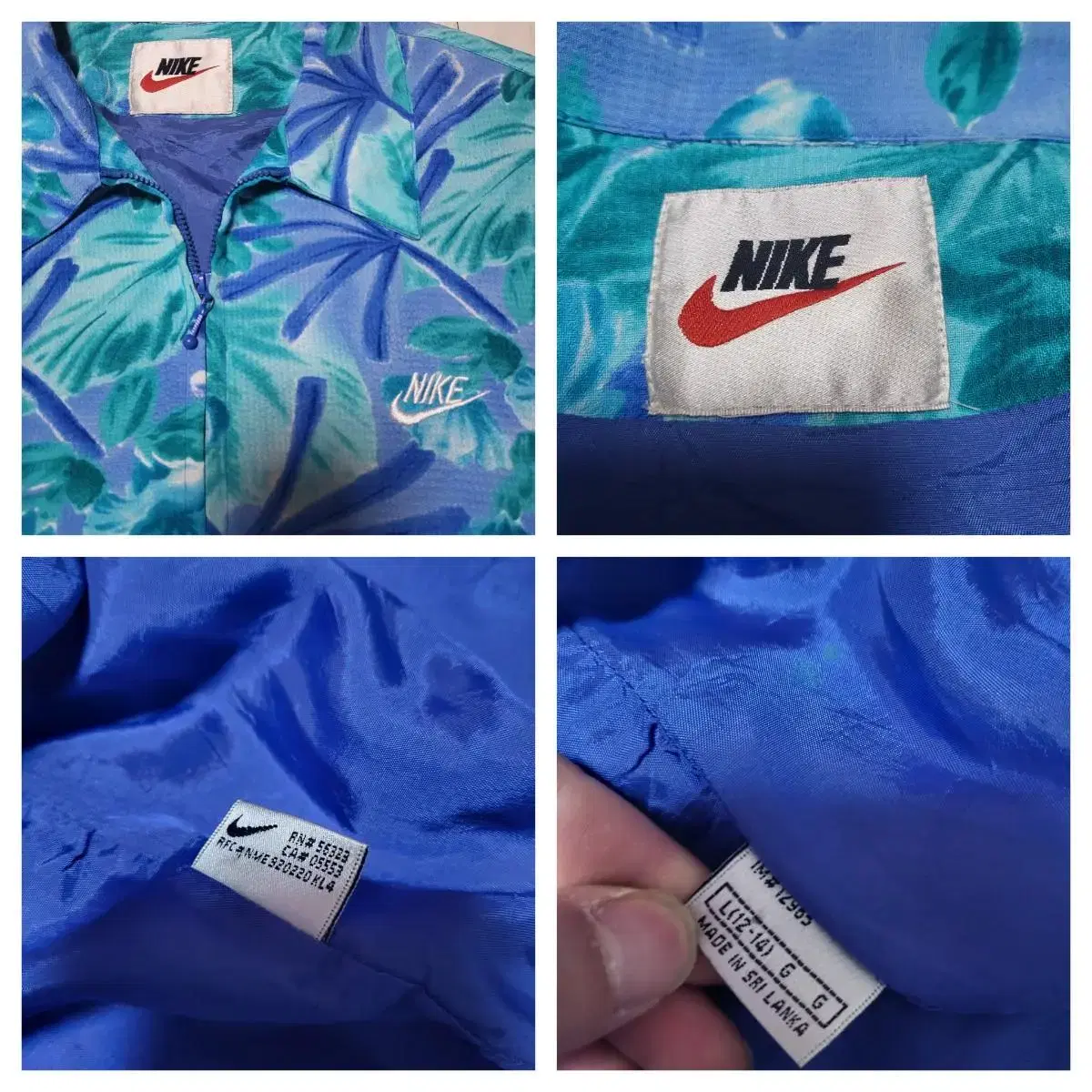 90s 올드스쿨나이키바람막이 나이키바람막이 하와이안셔츠 nike