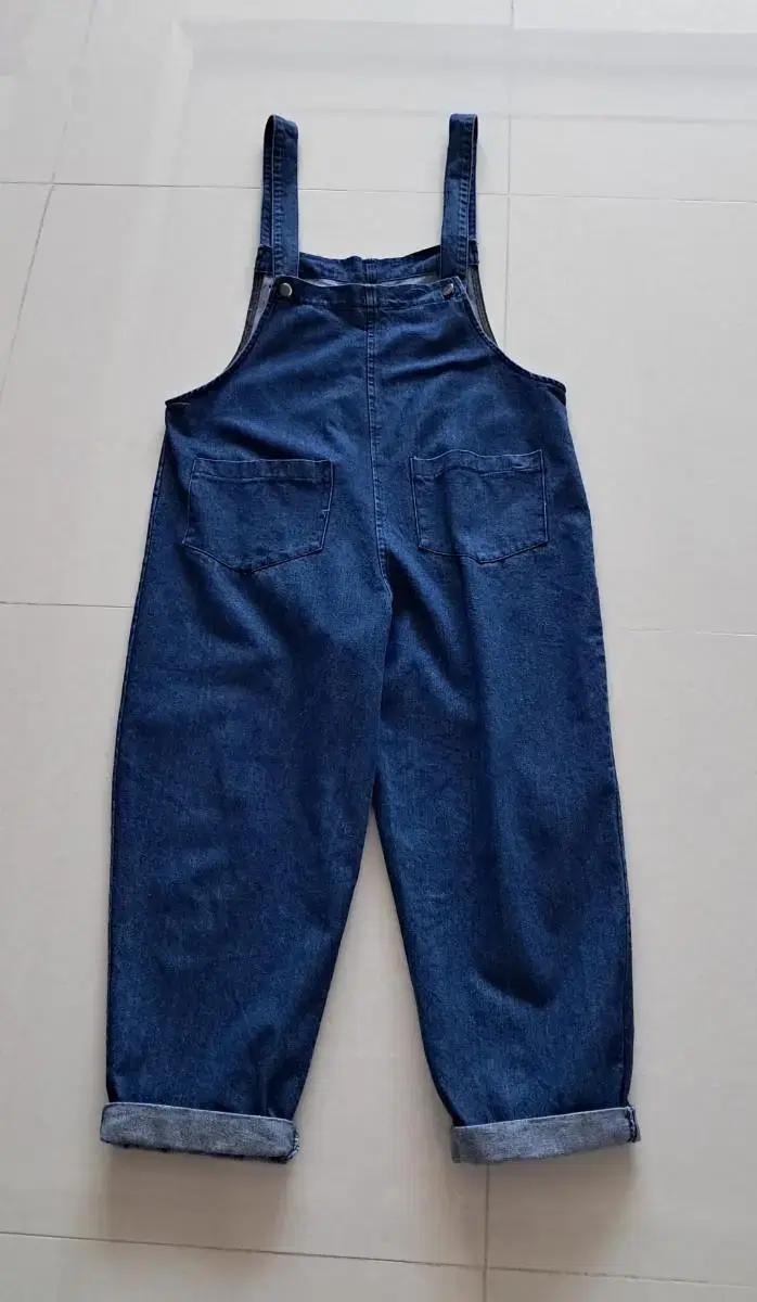 Bae-gi Fit denim suspenders Overalls Jumpsuit