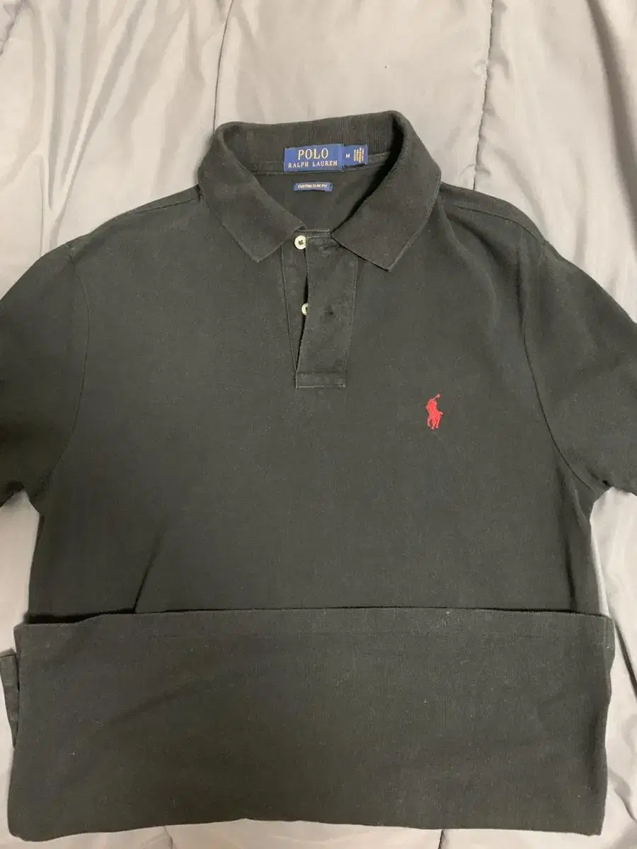 Polo CustomSlim FitM Black Karati