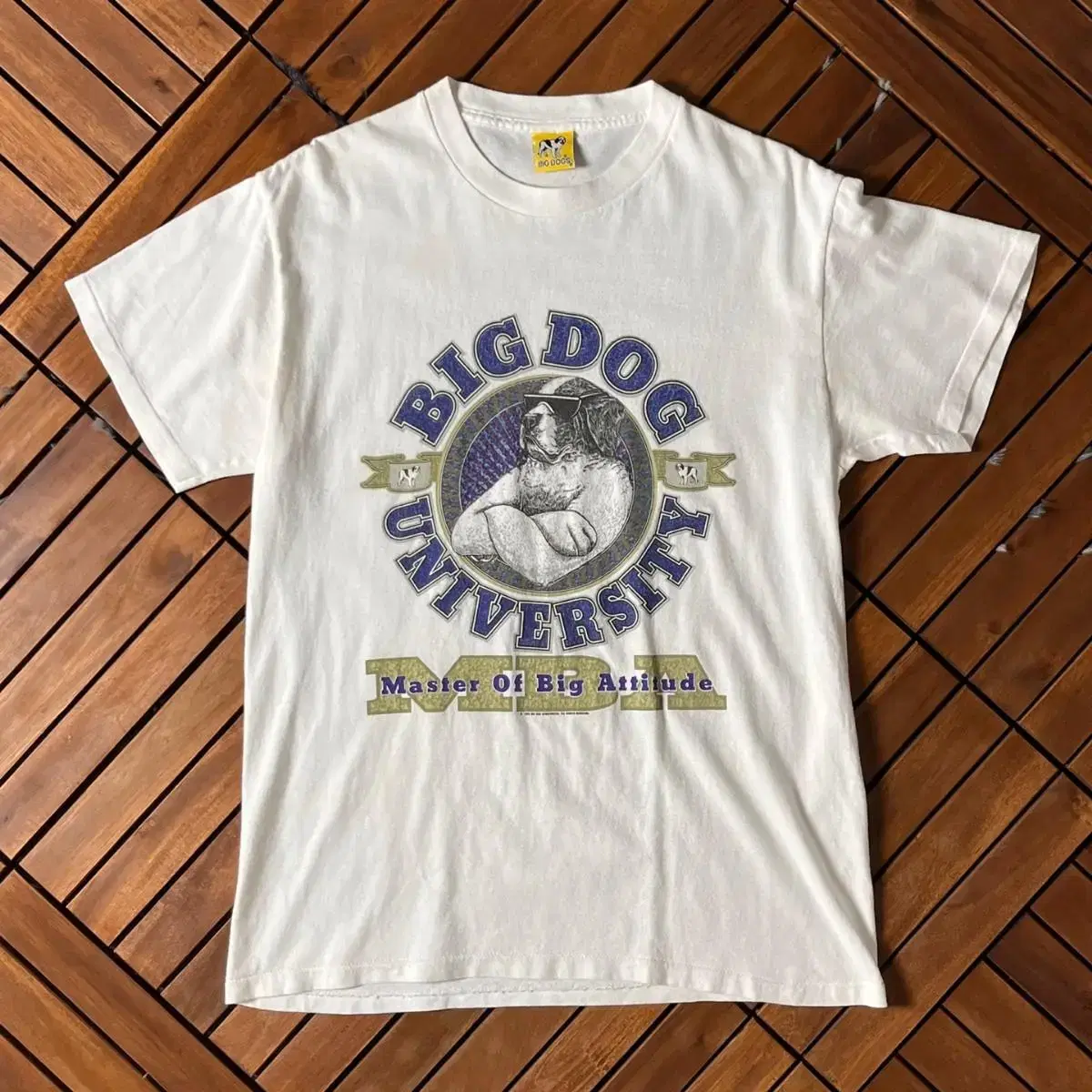 [M]80's 빈티지 BIG DOG 프린팅 반팔