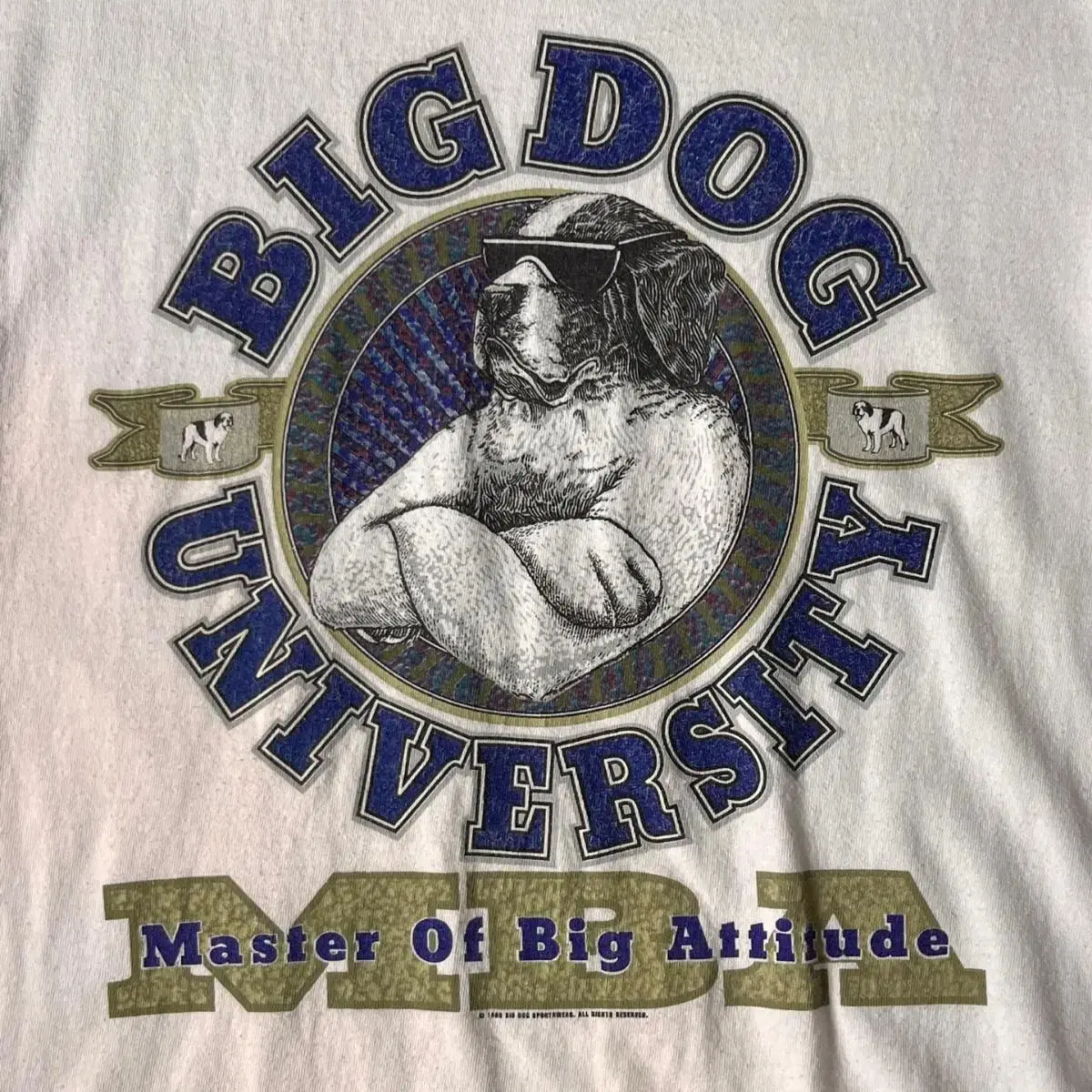 [M]80's 빈티지 BIG DOG 프린팅 반팔