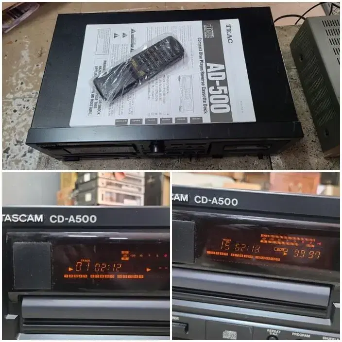 TASCAM cd-A500 cd+카세트데크