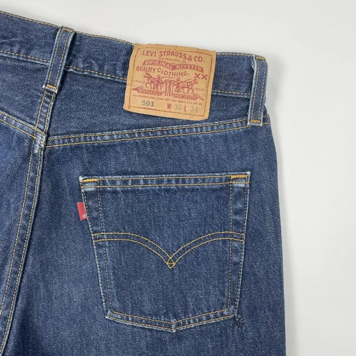 90s levis 리바이스 501 블랭크탭 데님 청 바지 팬츠