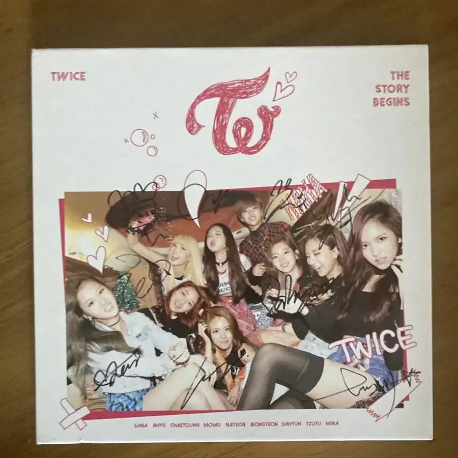 트와이스 사인 CD 미니1집 THE STORY BEGINS