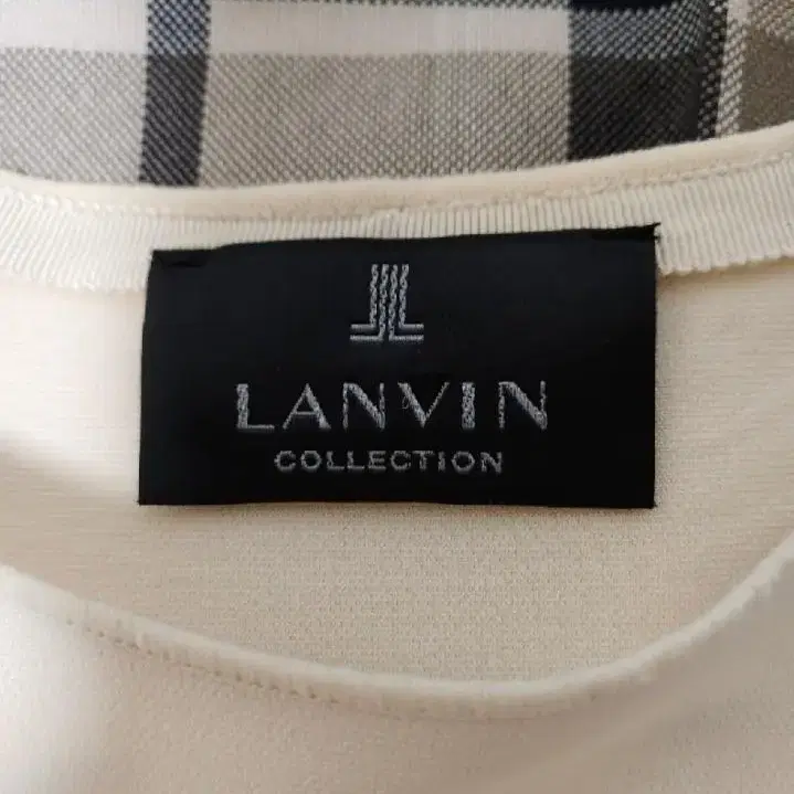 랑방컬렉션 lanvin 체크배기팬츠 + 블라우스