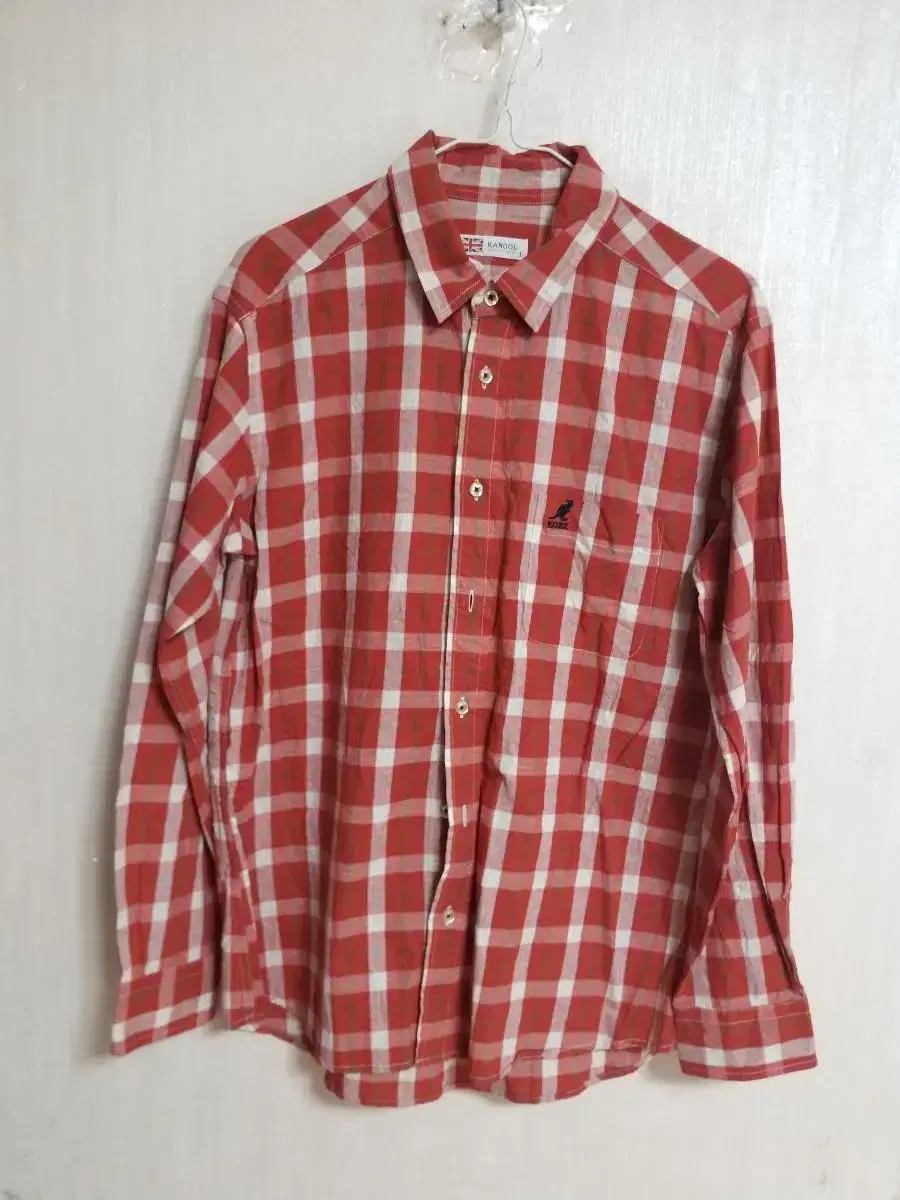 Ribbed cotton and linen check shirt (W100.00 M95)