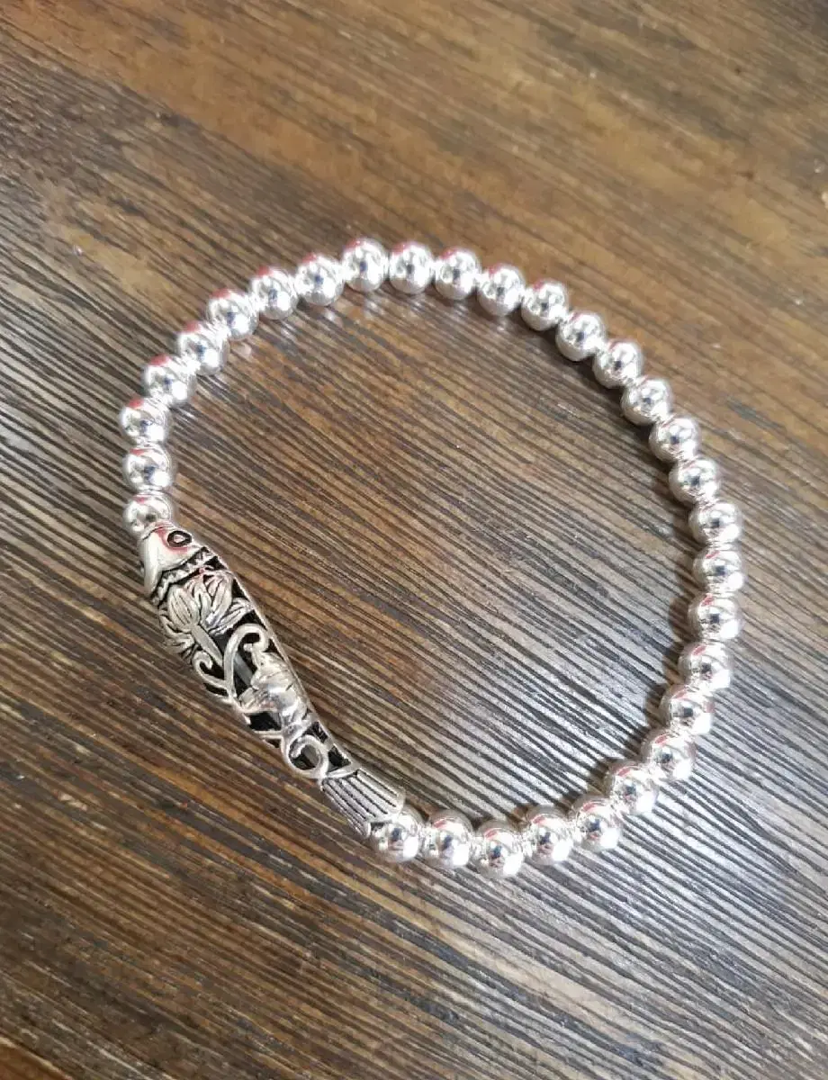 Carp silver bracelet