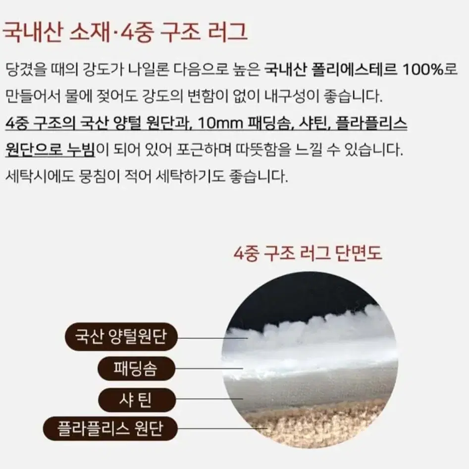 곰돌이 베어 러그 무릎담요 아이보리 베이지