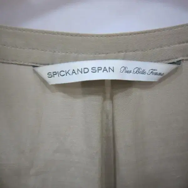 일본제  spickand spain 베이지 심플디자인 원피스 M