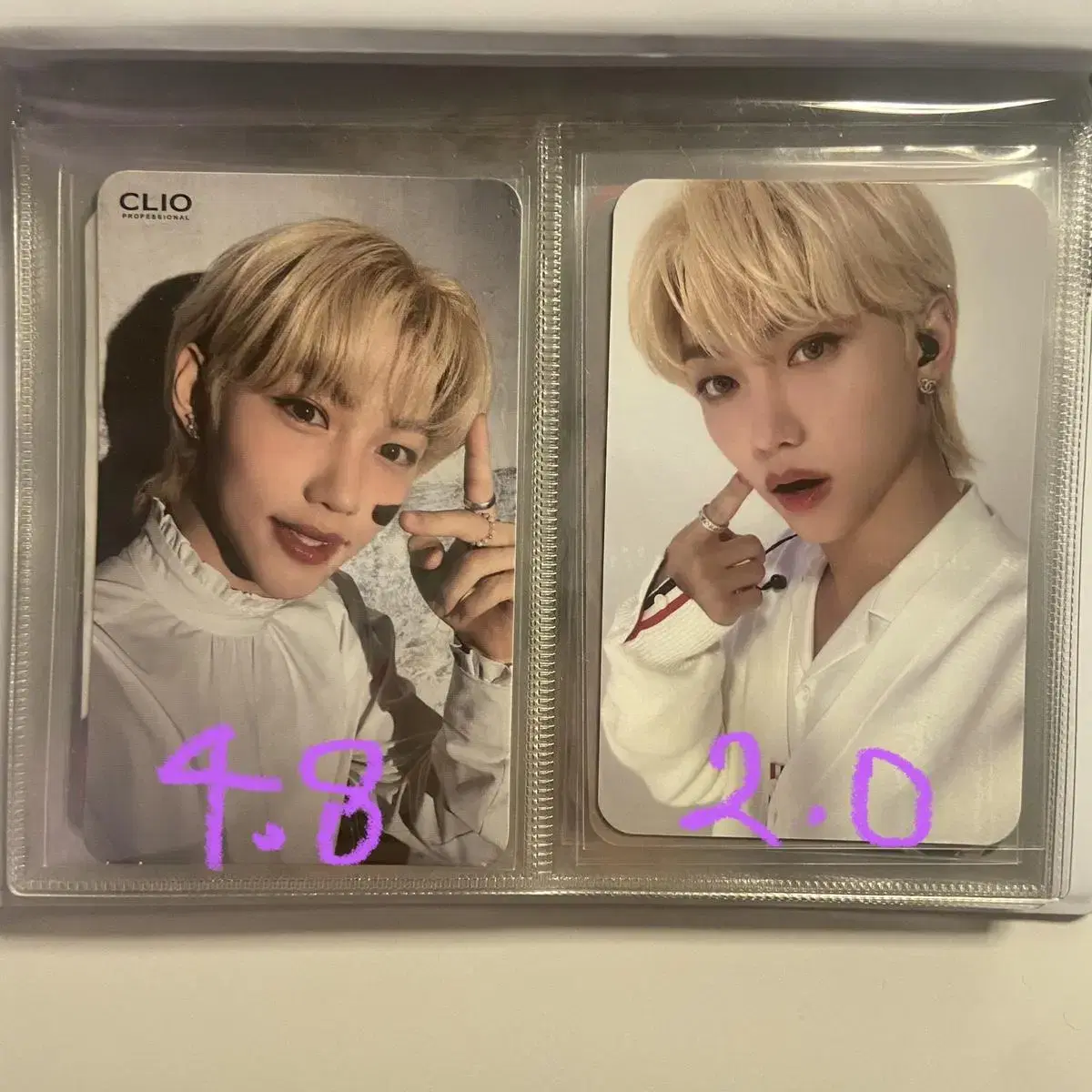 Straykids felix photocard wts (CLIO Mild Flavor apple music soundwave 2nd Season's Greetings)