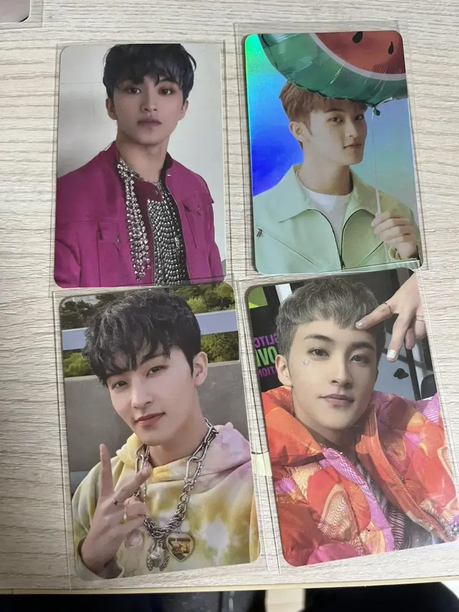 mark, chenle, taeil, yuta photocard wts