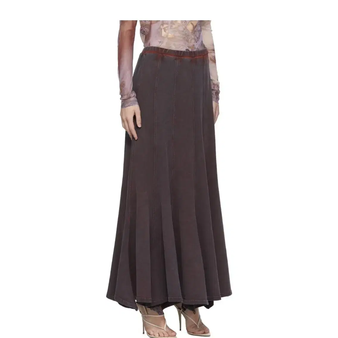 y/project maxi skirt purple 와이프로젝트