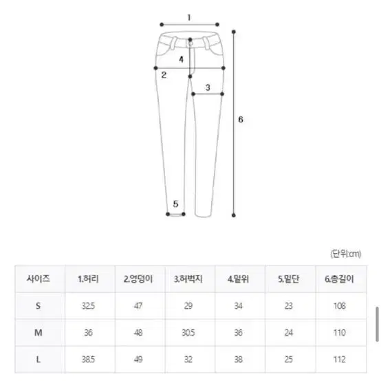 오안 일자워싱데님팬츠 생지 S