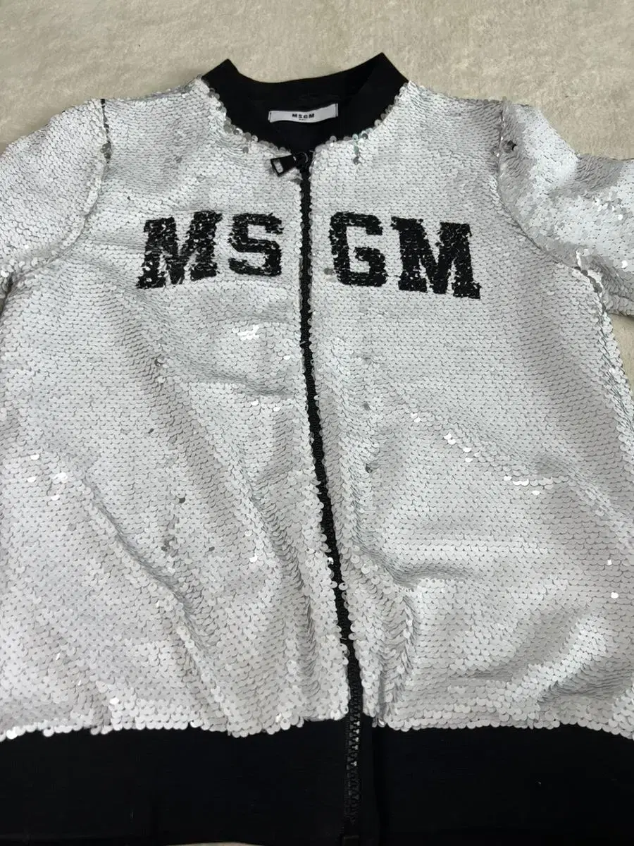 MSGM 키즈 스팽글 점퍼 7세