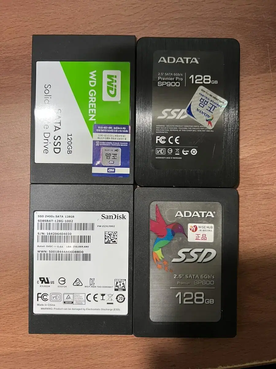 외산 ssd 120, 128 팝니다.