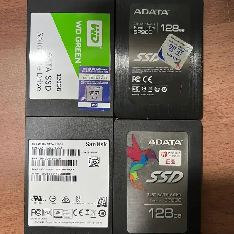 외산 ssd 120, 128 팝니다.