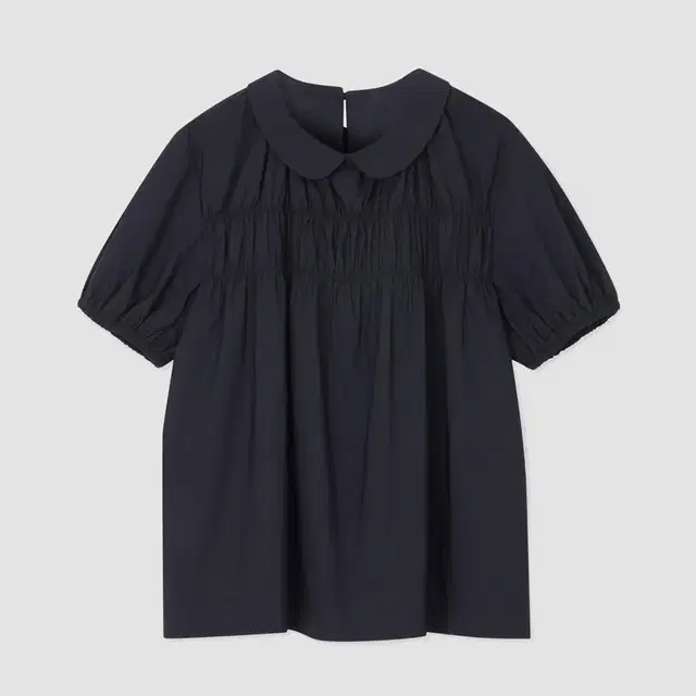 버뮬라 GATHER COLLAR BLOUSE (NAVY) S 블라우스