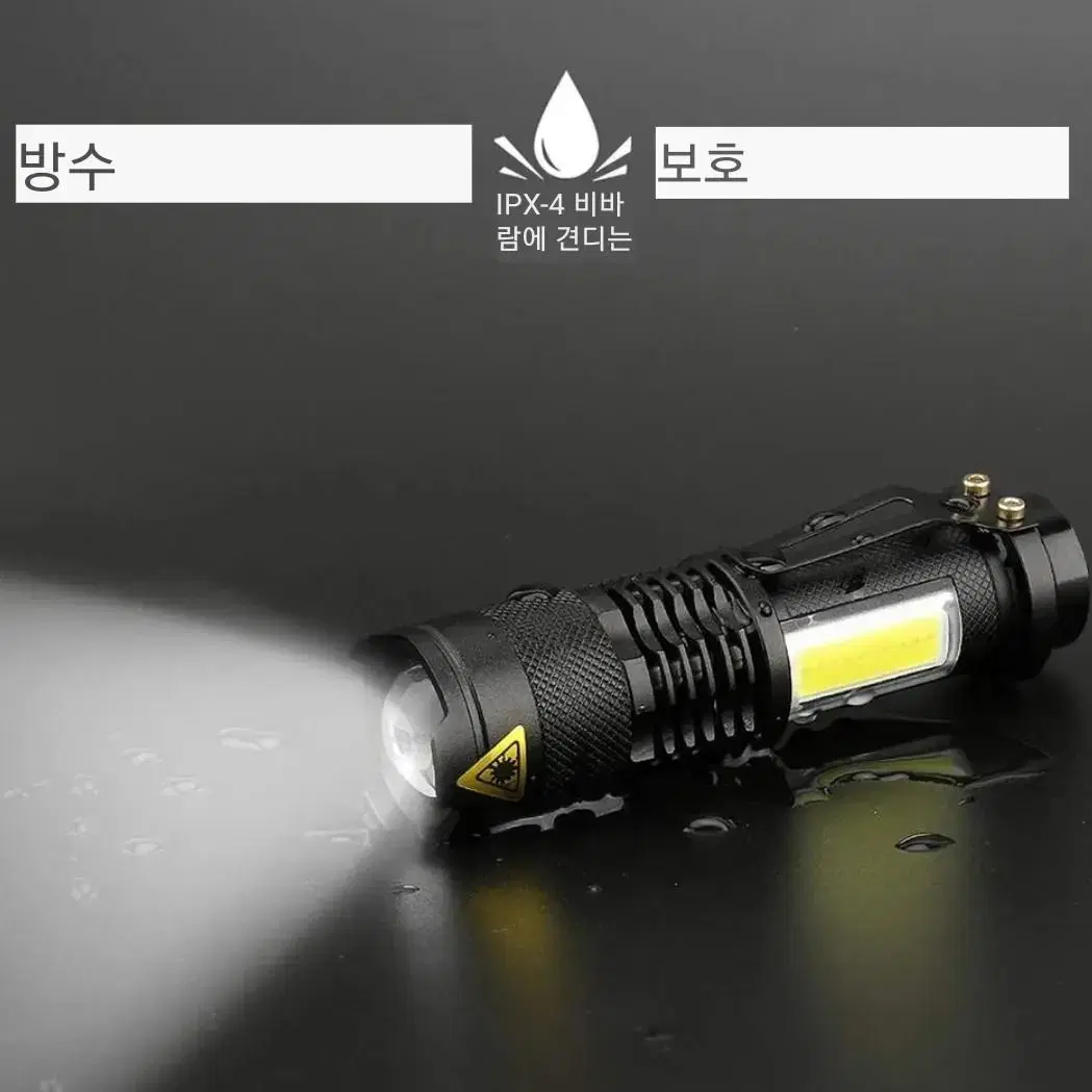 LED 후레쉬/USB 충전식/줌기능 원거리 서치/새상품