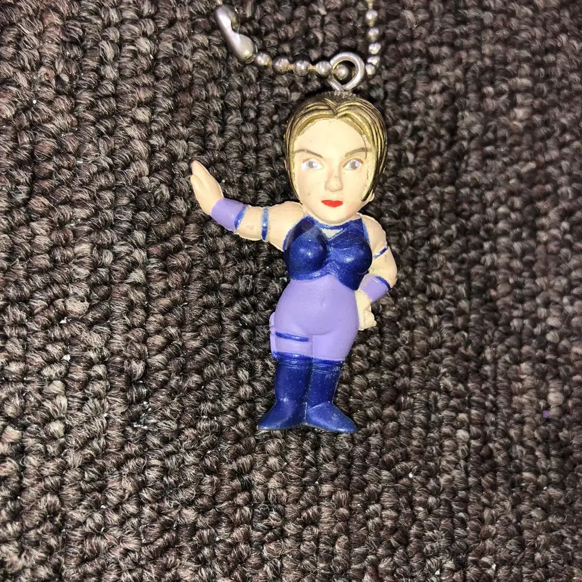 Vintage iron fist character keyring