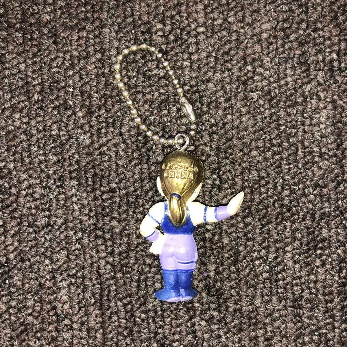 Vintage iron fist character keyring