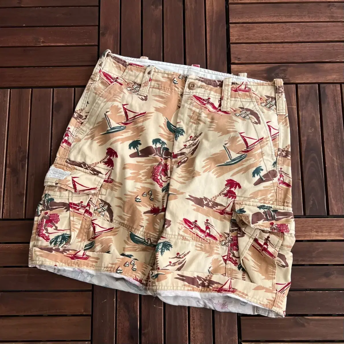 [32]Polo Denim & Supply Hawaiian cotton cargo vahn