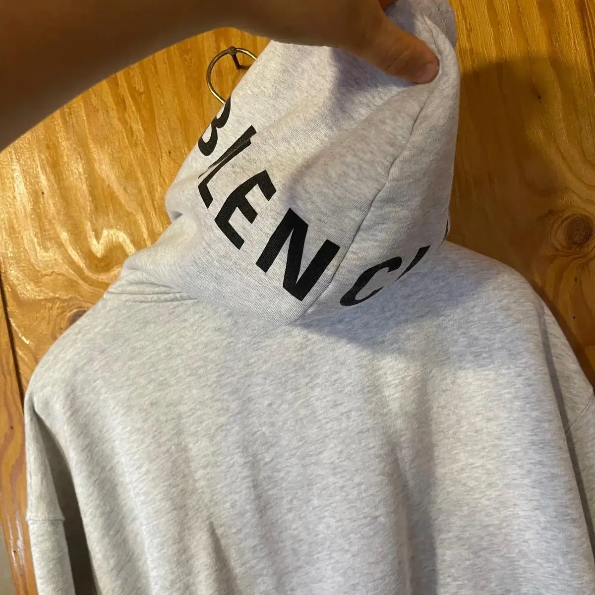 Balenciaga back logo hoodie sell.