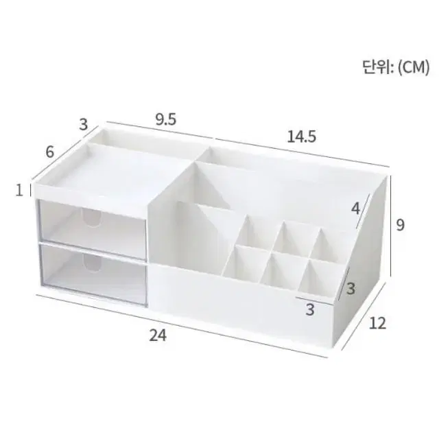 데스크 책상 사무실 필기구 보관함 화장대 화장품 수납함 정리함