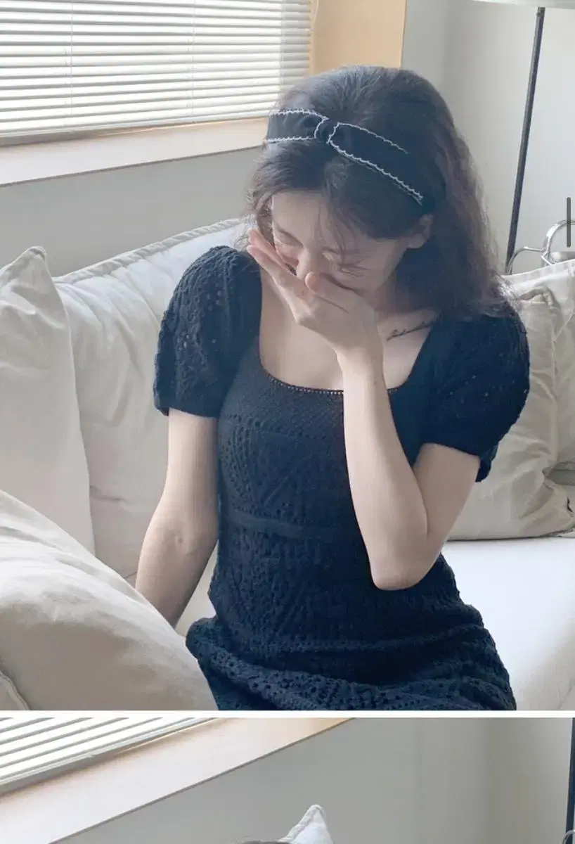 밀크코코아 crochet cotton dress