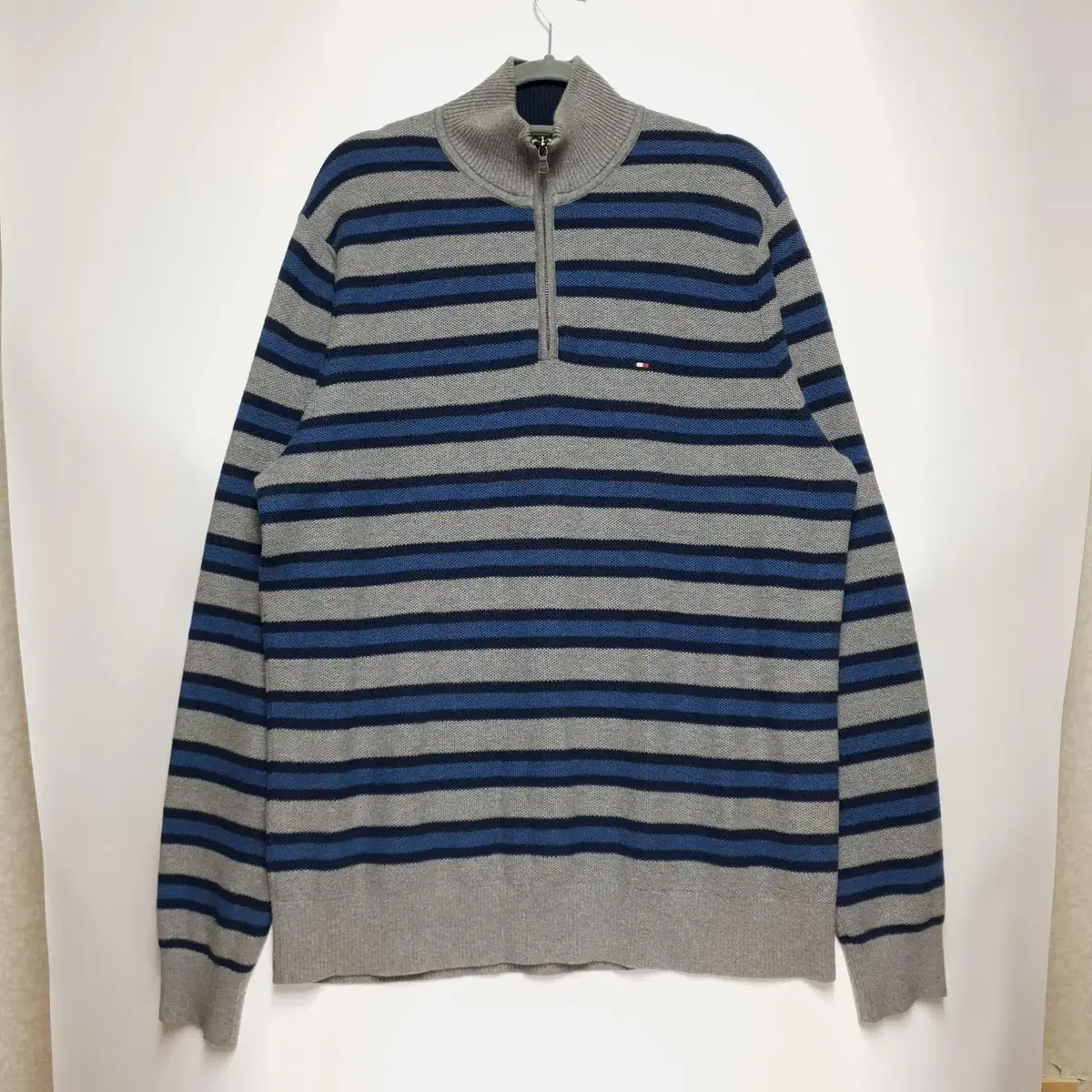 Tommy Hilfiger Cotton and cashmere striped knit vahn/XL_F137