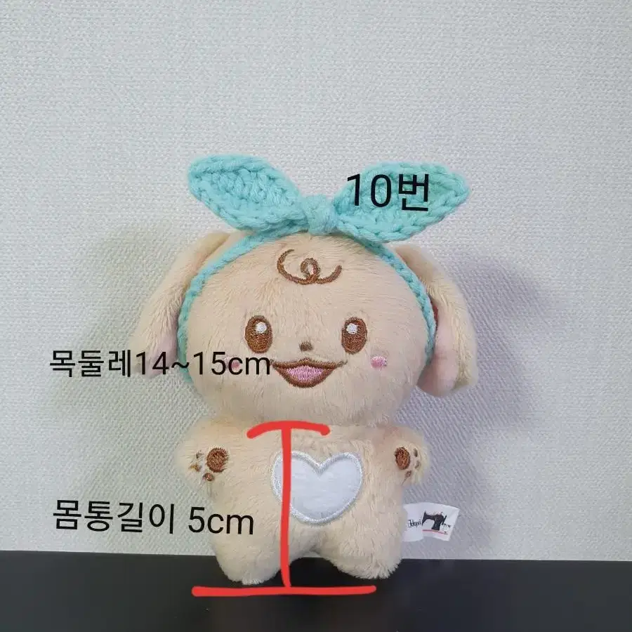 10cm인형옷 뜨개  백설공주옷 머리띠 세트