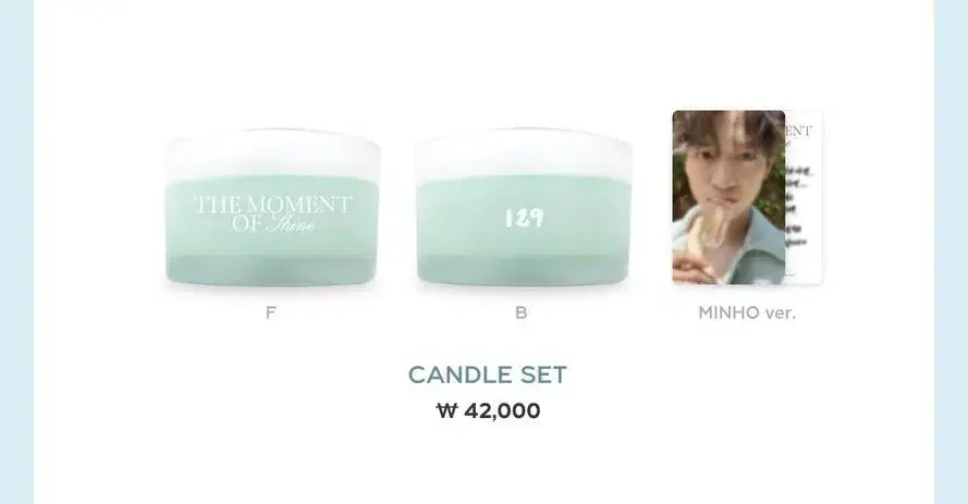 Shinee Pop Up MD Taemin Candle + Debt