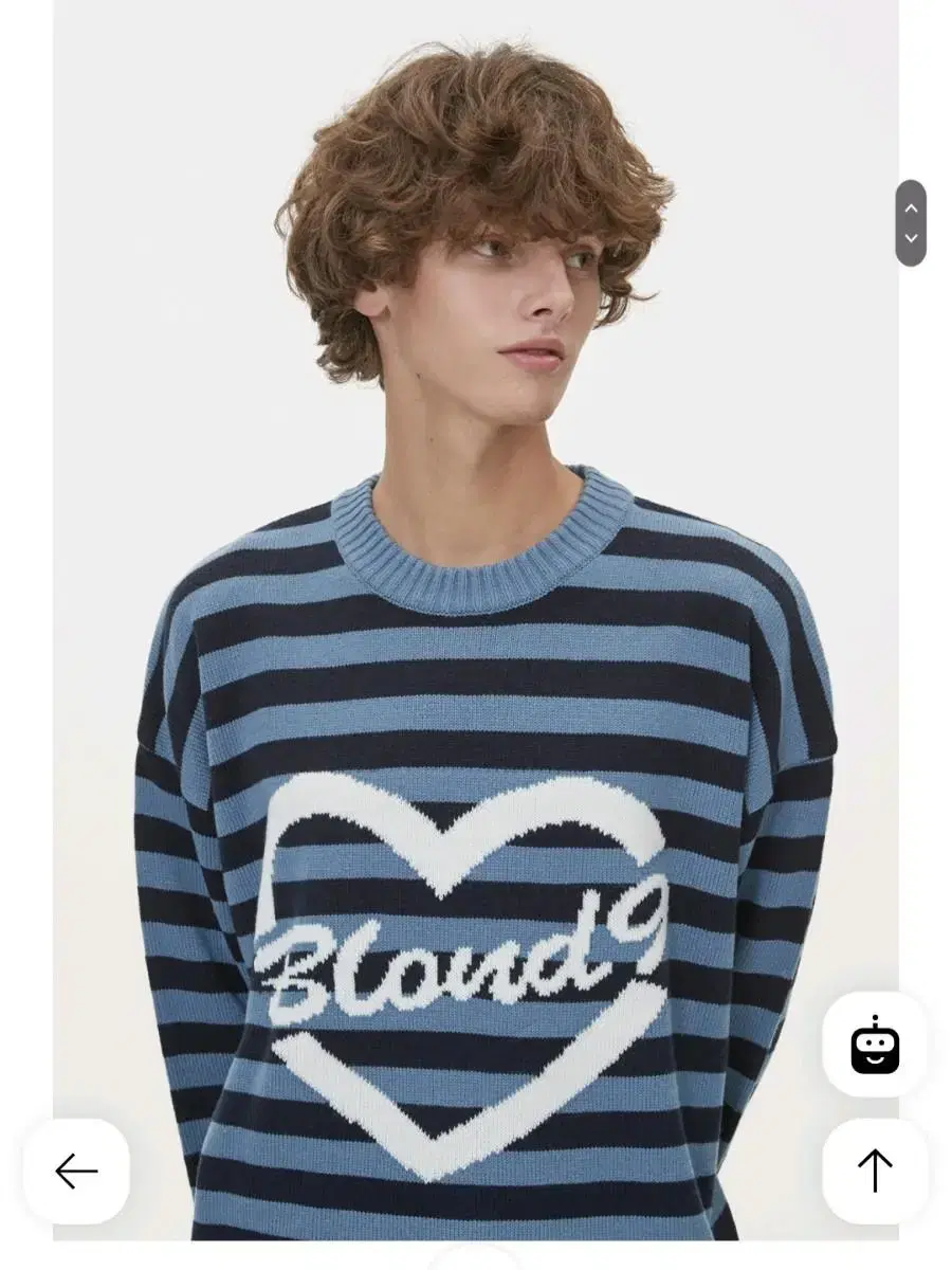 [NEW] Blond Nine Heart Round Neck Knit bloo XL