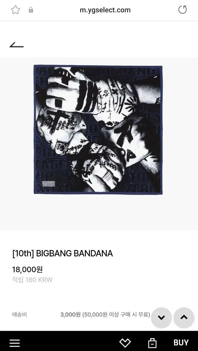 <새상품>BIGBANG BANDANA