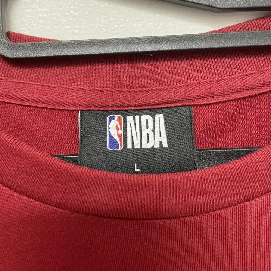 nba 반팔 레드 라지